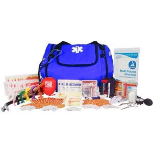 First Responder Trauma First Aid Kit Bag – Fully Stocked Emergency Medical Kit for Workplace, Vehicle & Home – OSHA & ANSI Compliant – Portable - 1 of 4