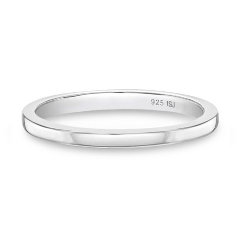 Simple sterling silver deals ring