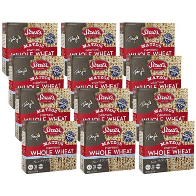 Streits - Whole Wheat Everything Matzos - Case of 12/11 oz