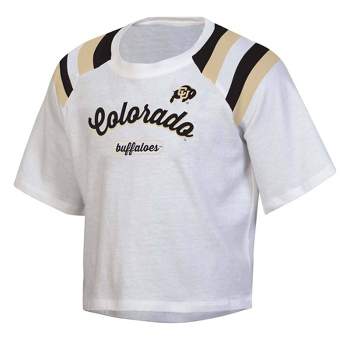 NCAA Colorado Buffaloes Girls' White Boxy T-Shirt