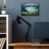 Stupell Industries Mountains and Lake Pine Painting Framed Giclee Art, Black, 20" x 16" - 3 of 4