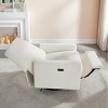 VANOMi 31.5‘’ Boucle Swivel Glider Power Recliner - 2 of 4