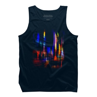 Men's Design By Humans city at night By hkartist Tank Top