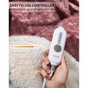 GustoWave Electric Heated Throw Blanket, Velvet Soft Fast Heating Blankets Throw, Machine Washable, Overheat Protection - 3 of 4
