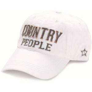 Pavilion Gift Company - Country People - White Adjustable Hat - Hats - 1 of 4