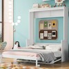Queen Size Murphy Bed with a Shelf for Bedroom - 2 of 4