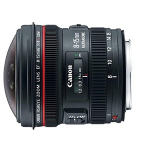 Canon EF 8-15mm f/4L Fisheye USM Ultra-Wide Zoom Lens for Canon EOS SLR Cameras - 1 of 3