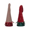 Transpac Plush Vintage Hat Set of 2 Christmas Home Decorations - 3 of 3
