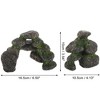 Unique Bargains Aquarium Terrariums Mountain for Fish Tank Landscape Decoration Gray Green 3.94" Height 1pcs - 4 of 4