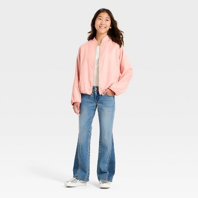 Art Class Girls' Bubble Blouson Jacket - art class™ Pink L — фото 3