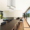 Alton 17-Light Linear Chandelier - Modern Two-Tier Design, Dimmable, Damp Rated - 3 of 4