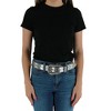 CTM Women's Cross Concho Western Rhinestone Belt - 3 of 4