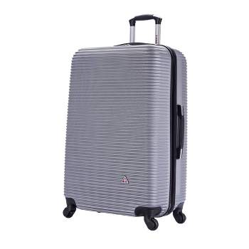InUSA Royal Lightweight Hardside Large Checked Spinner Suitcase