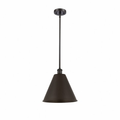 Ballston Cone - 1 Light Pendant In Industrial Style-12.75 Inches Tall and 12 Inches Wide