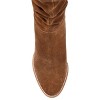 Journee Signature Womens Genuine Leather Syrinn Almond Toe Inside Zip Mid Calf Boots - 4 of 4