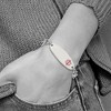 Black Bow Jewelry Stainless Steel Red Enamel Medical I.D. Bracelet, 7.25 Inch - 4 of 4