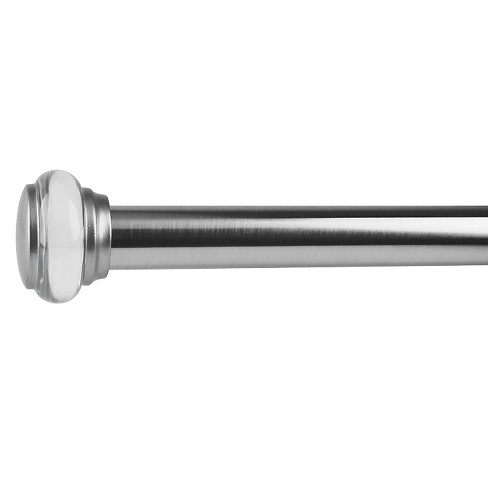 48 Titan Ex Drapery Rod Brushed Nickel Versailles Home Fashions