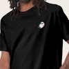 Dalix Ghost Life Embroidered Relaxed Heavy Soft Cotton T Shirt Mens - 4 of 4