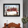 Gulches Series "Winter Friends" in by Billy Jacobs 1 Piece Black Frame Print Modern Home Decor Poster Art Print 21 in. x 1 in. - 2 of 4