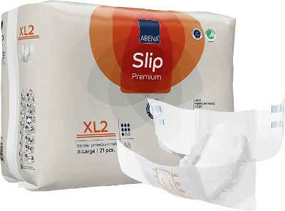 Abena Slip, Premium Incontinence Briefs, Level 2 Moderate Absorbency (Extra Small To Extra Large Sizes)