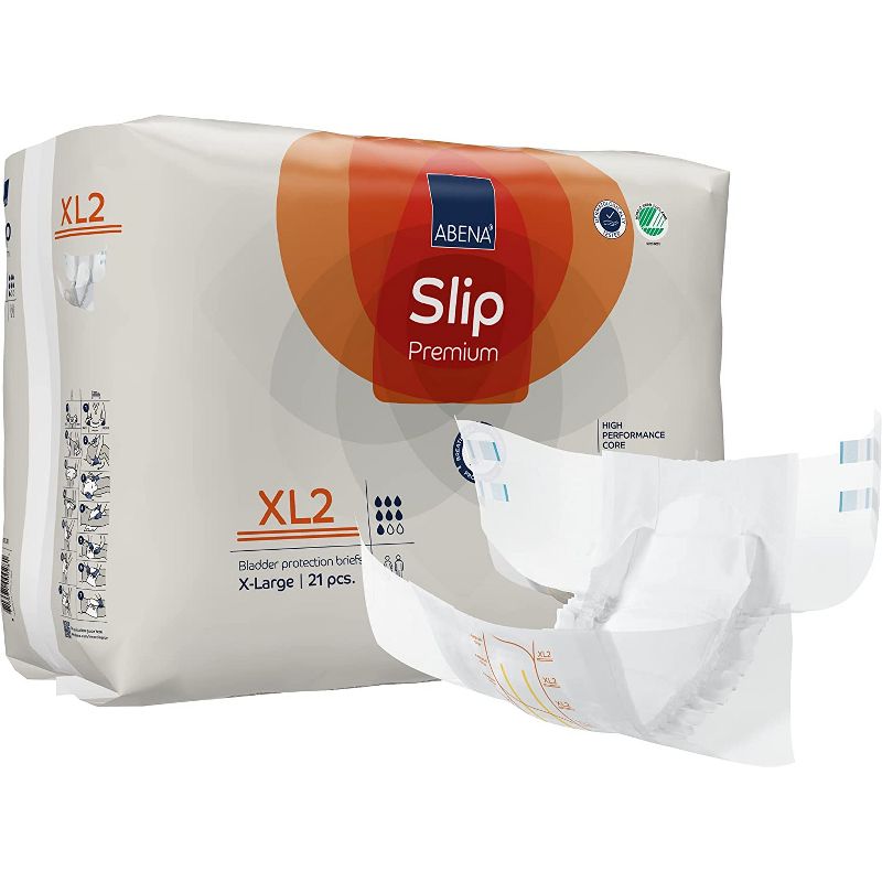 Abena Slip, Premium Incontinence Briefs, Level 2 Moderate Absorbency (Extra Small To Extra Large Sizes), 1 of 4