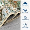 Modern Washable Area Rug, Vintage Distressed Throw Carpet with Non Slip Backing, Low Pile Stain Resistant Floor Cover for Home - 4 of 4