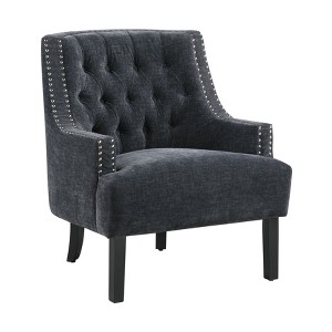 NicBex Polyester Accent Chair,Upholstered Living Room Chairs with Tufted Backrest and Wood Legs,Modern Armchair,Accent Chairs for Living Room - 1 of 4