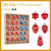 Unique Bargains Glass Decorative Hanging Tree Ornament Balls 1"-1.5" 50 Pcs - 3 of 4