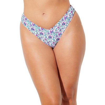 Swimsuits for All Women's High Leg Cheeky Bikini Brief (Plus Sizes Available)