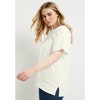 June + Vie by Roaman's Women's Plus Size Openwork Boatneck Shirt - 4 of 4
