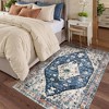 Lahome Boho Traditional 4'x6' Area Rugs Ultra-Thin Soft Washable Rugs for Living Room Non-Shed Print Indoor Carpet for Bedroom Playroom Nursery - 2 of 4