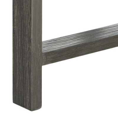 Cursten Dark Grey Wood X-Base Coffee Table