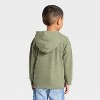Toddler Boys' Waffle Knit Zip-Up Hoodie - Cat & Jack™ - 2 of 3