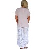 Women's Gauze Linen V Neck Linen Top - Look Mode USA - 3 of 3