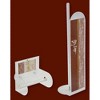 Evideco French Home Goods Elegant Freestanding Toilet Roll Holder, Reserve Up to 4 Rolls - Stylish Printed Design, Perfect for Modern Bathrooms - 3 of 4