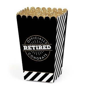 Big Dot of Happiness Happy Retirement - Retirement Party Favor Popcorn Treat Boxes - Set of 12 - 1 of 4