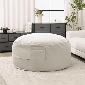 MAYEERTY Bean Bag Chair 4ft Foam Filled Soft Removable Cover Comfy for Adults Kids Living Room Bedroom Dorm - 1 of 4