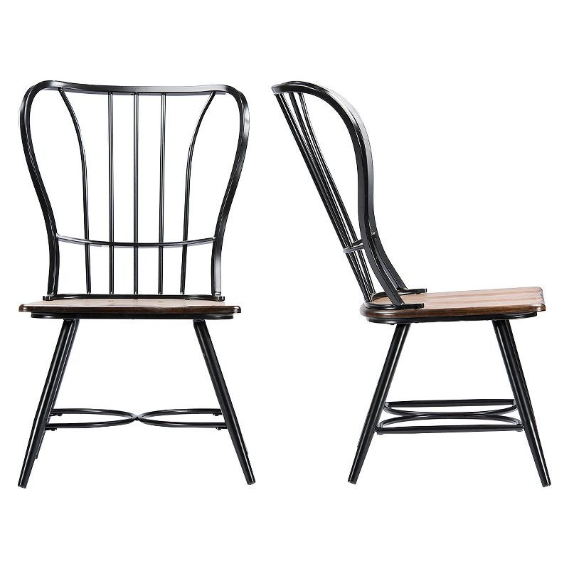 Longford Industrial Dining Chair (Set Of 2) - Baxton Studio, 3 of 7