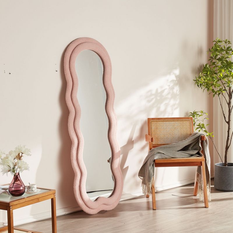 Organnice Wave Shaped Cashmere Frame Full-Length Mirror, 2 of 10