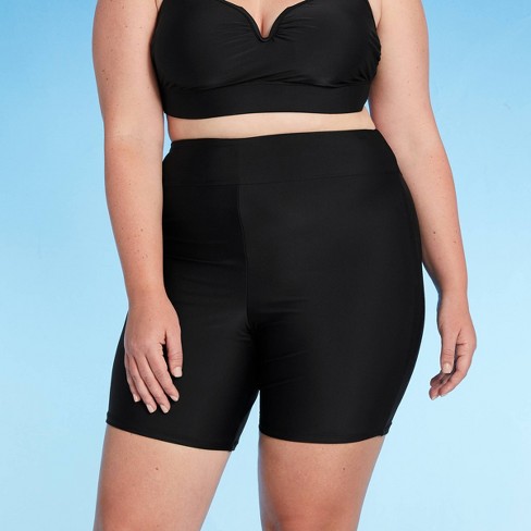 Women S Plus Size Swim Bike Shorts Kona Sol Black Target