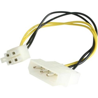 StarTech.com Power cable adapter - 4 pin internal power (F) - 4 pin ATX12V (M) - 15.2 cm - 15.2cm - LP4 - ATX 12V DC