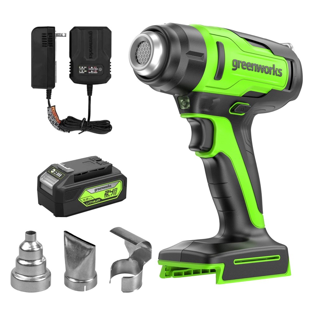 Greenworks POWERALL 24V Cordless Heat Gun with 4.0Ah Battery and Charger