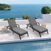 EROMMY Outdoor Chaise Lounge Chair Cushion(set of 2) - 2 of 4