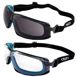 2 Pairs of Global Vision Eyewear Sunn Up Safety Motorcycle Glasses - 1 of 4