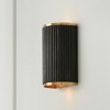 Capital Lighting Donovan 2 - Light Wall Light in  Black Stain/Matte Brass - 3 of 4