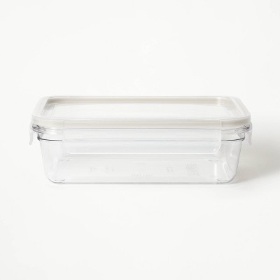 5.35 Cup Plastic Rectangle Food Storage Container Clear - Figmint