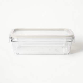 5.5c Plastic Rectangle Food Storage Container Clear - Figmint™