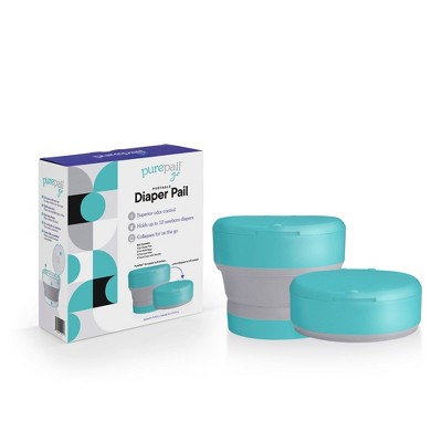 Image of PurePail Go Portable Diaper Pail, Aqua
