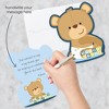 Big Dot of Happiness Baby Boy Teddy Bear - Shaped Thank You Cards - Baby Shower Thank You Note Cards with Envelopes - Set of 12 - image 2 of 4