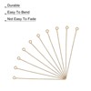 Unique Bargains DIY Craft Necklaces Bracelets Earrings Jewelry Making Iron 21 Gauge Eye Pins 200 Pcs - 4 of 4